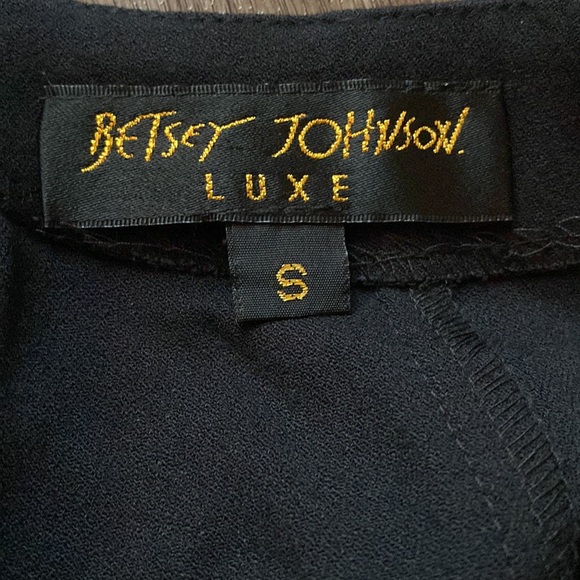 Betsy Johnson Luxe Halter Button Up Tuxedo Dress - Picture 5 of 12